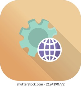 ilustración de vector global en un fondo transparente.Símbolos de calidad premium.Icono plano de línea vector para el diseño de concepto y gráfico.
