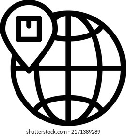 global  Vector illustration on a transparent background. Premium quality symmbols. Thin line vector icons for concept and graphic design. 
