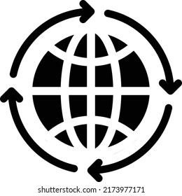 globale Vektorgrafik auf transparentem Hintergrund.Symbole in Premium-Qualität.Glyphen Vektorsymbol für Konzept und Grafikdesign. 

