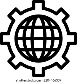 ilustración de vector global en un fondo transparente.Símbolos de calidad premium.Iconos vectores de trazo para el diseño de concepto y gráfico.