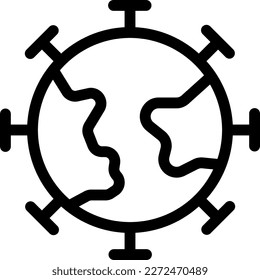 global  Vector illustration on a transparent background. Premium quality symmbols. Thin line vector icons for concept and graphic design.