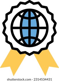 ilustración de vector global en un fondo transparente. Símbolos de calidad superior. Iconos vectoriales de color de línea para el concepto y el diseño gráfico.