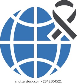 globale Vektorgrafik auf transparentem Hintergrund.Hochwertige Symbole.Glyphen Vektorsymbol für Konzept und Grafikdesign. 
