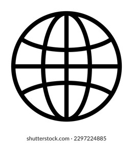 Global Vector Line Icon Design