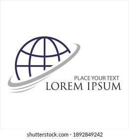 global vector logo illustration design template