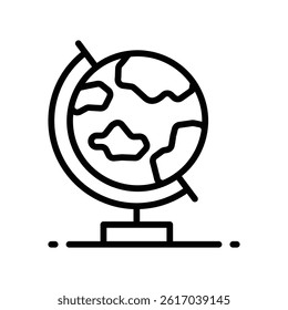 Global Vector outline icon. Eps10 file 