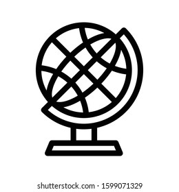 global vector thin line icon 