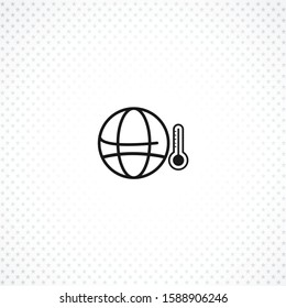Global warm vector icon on white background. Global warm vector icon on white background. Global warm vector icon on white background. 