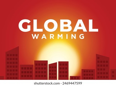 Global Warming and Climate change concept Background.