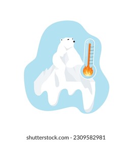 Global warming , climate change ,over heat weather affect, greenhouse effect. vector illustration 
