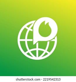 global warming or climate change vector icon
