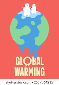 global warming climate change warning awareness melting planet globe