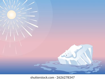 Global warming concept. Climate change and environmental urgency theme. Perfect for awareness campaigns. Cartoon vector illustration