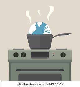 Global warming concept. EPS8.