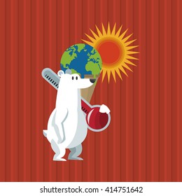 Global warming design. Environment icon.ecology concept