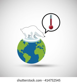 Global warming design. Environment icon.ecology concept