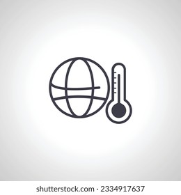 global warming icon. global warming icon.