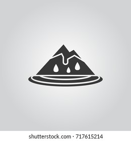 Global warming icon