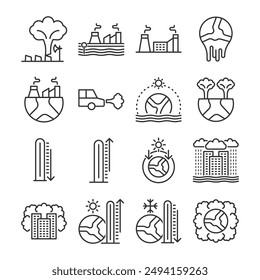Global Warming Icon - Climate Change Icon