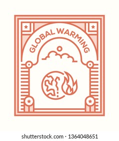 GLOBAL WARMING ICON CONCEPT