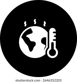 Global Warming Icon Element For Design