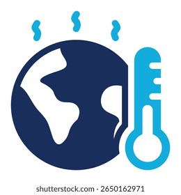 Global Warming Icon Element For Design