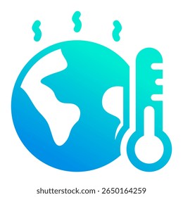 Global Warming Icon Element For Design