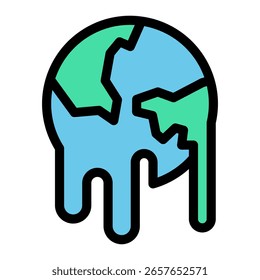 Elemento De Ícone De Aquecimento Global Para Design E Vetor
