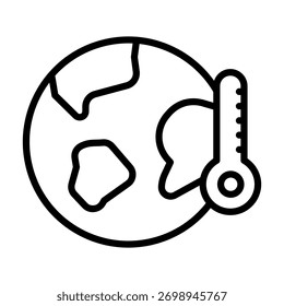 Elemento Icono De Calentamiento Global Para Diseño Y Vector