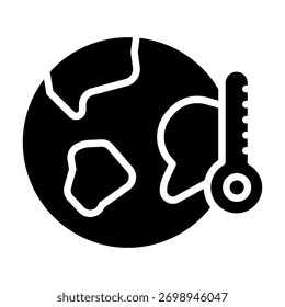 Elemento Icono De Calentamiento Global Para Diseño Y Vector