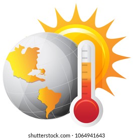 Global Warming Icon as EPS 10 File