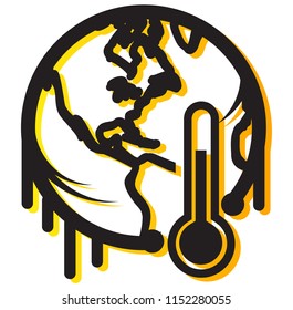 Global Warming Icon as EPS 10 File
