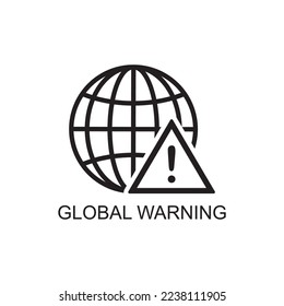 global warming icon , globe icon