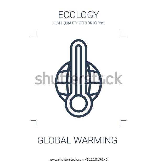 global warming\
icon. high quality line global warming icon on white background.\
from ecology collection flat trendy vector global warming symbol.\
use for web and mobile
