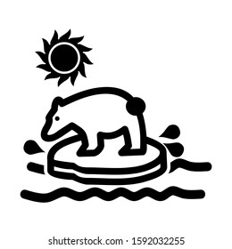 global warming icon isolated sign symbol vector illustration - high quality black style vector icons
