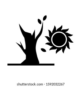 global warming icon isolated sign symbol vector illustration - high quality black style vector icons
