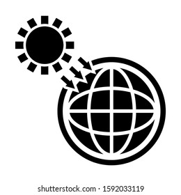 global warming icon isolated sign symbol vector illustration - high quality black style vector icons
