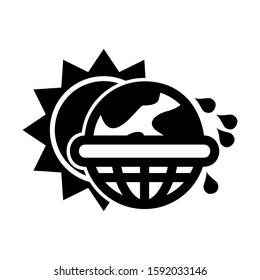 global warming icon isolated sign symbol vector illustration - high quality black style vector icons

