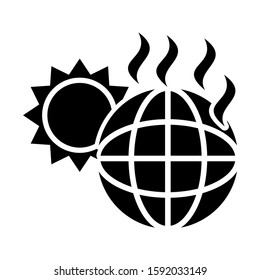 global warming icon isolated sign symbol vector illustration - high quality black style vector icons

