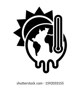 global warming icon isolated sign symbol vector illustration - high quality black style vector icons
