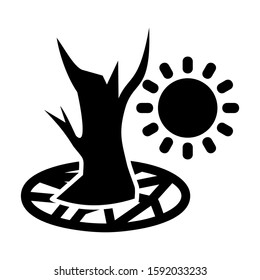 global warming icon isolated sign symbol vector illustration - high quality black style vector icons
