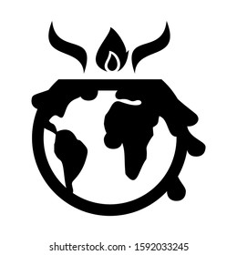 global warming icon isolated sign symbol vector illustration - high quality black style vector icons
