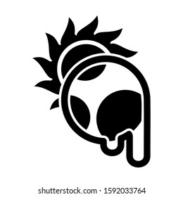 global warming icon isolated sign symbol vector illustration - high quality black style vector icons
