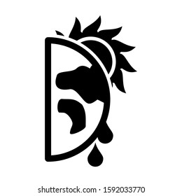 global warming icon isolated sign symbol vector illustration - high quality black style vector icons
