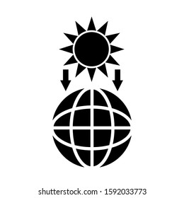 global warming icon isolated sign symbol vector illustration - high quality black style vector icons
