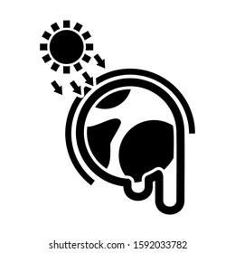 global warming icon isolated sign symbol vector illustration - high quality black style vector icons
