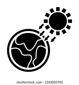 global warming icon isolated sign symbol vector illustration - high quality black style vector icons
