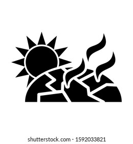 global warming icon isolated sign symbol vector illustration - high quality black style vector icons
