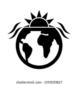 global warming icon isolated sign symbol vector illustration - high quality black style vector icons
