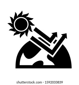 global warming icon isolated sign symbol vector illustration - high quality black style vector icons
